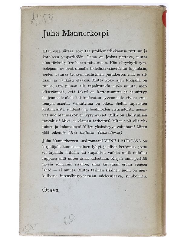 Vene lähdössä - Juha Mannerkorpi - Kaunokirjallisuus - 10105472031 - 1