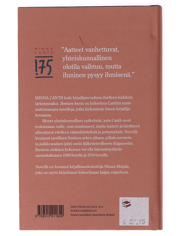 Ihmisen kuvia : novelleja - Canth, Minna - Romaanit ja novellit - 10105472038 - 1