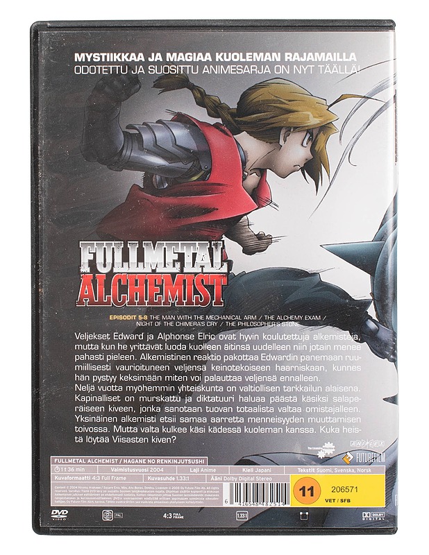 Fullmetal alchemist, 2: Arpinen Mies Idästä - DVD - DVD-elokuvat - 10105472047 - 1