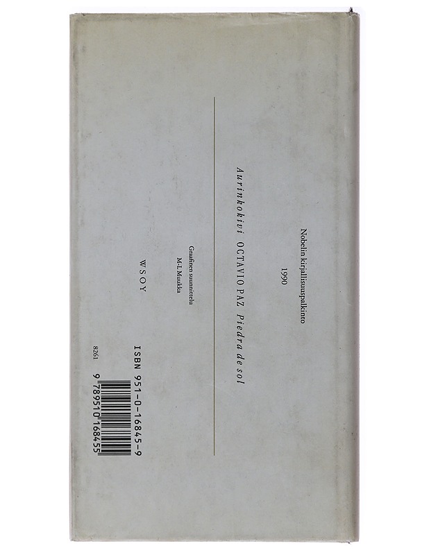 Aurinkokivi - Paz, Octavio - Romaanit ja novellit - 10105472128 - 1