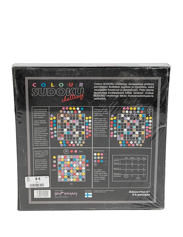 SNOWMAN Colour Sudoku peli - Lautapelit - 10105472260 - 1