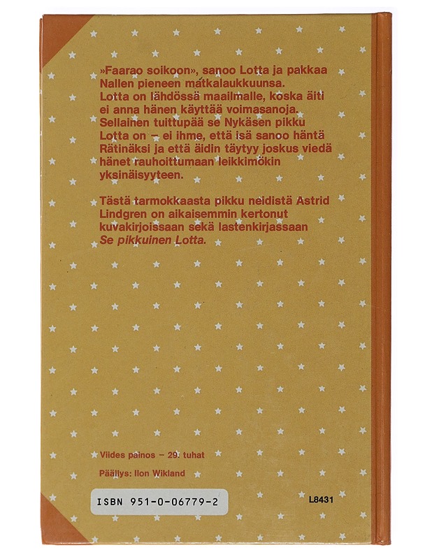 Lotta, Janne ja Minnamanna - Lindgren, Astrid - Lastenkirjat - 10105472275 - 1