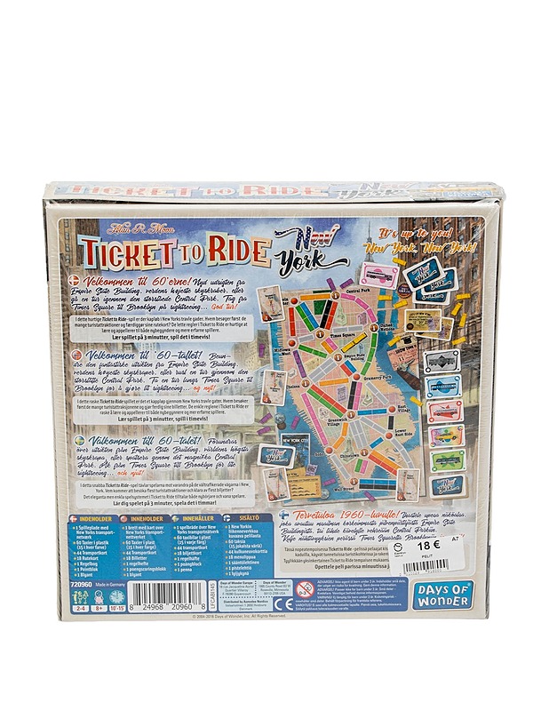 DAYS OF WONDER Ticket to Ride: New Your lautapeli - Lautapelit - 10105472307 - 1