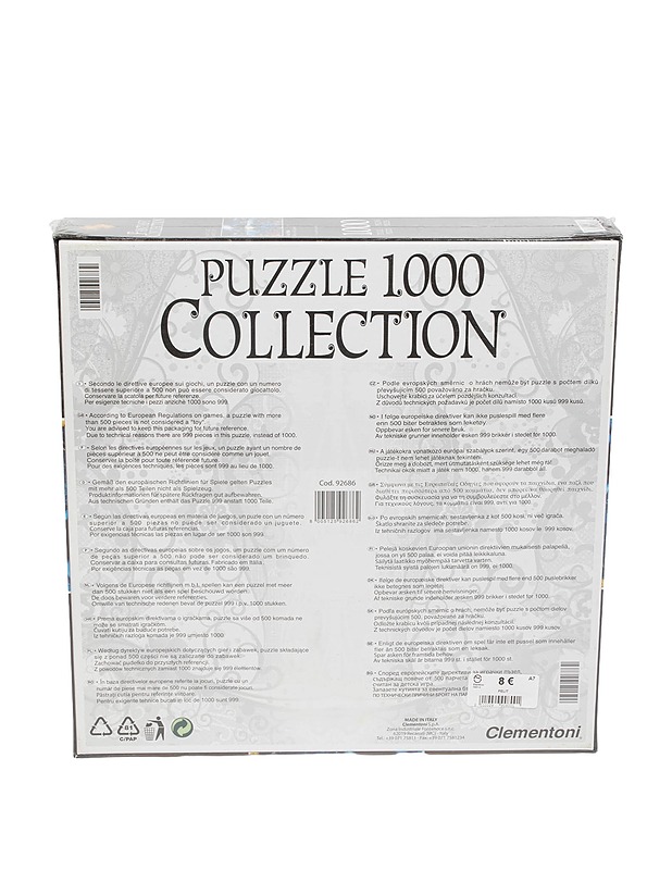 CLEMENTONI Fantasy Collection: Majestic Kingdom palapeli, 1000 palaa - Palapelit - 10105472337 - 1