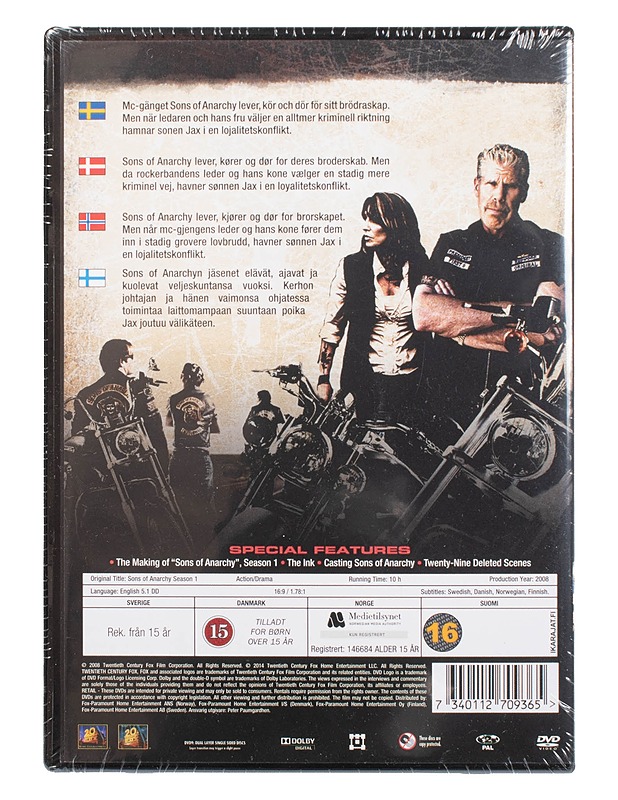Sons of Anarchy Season 1 - DVD - DVD-elokuvat - 10105472397 - 1