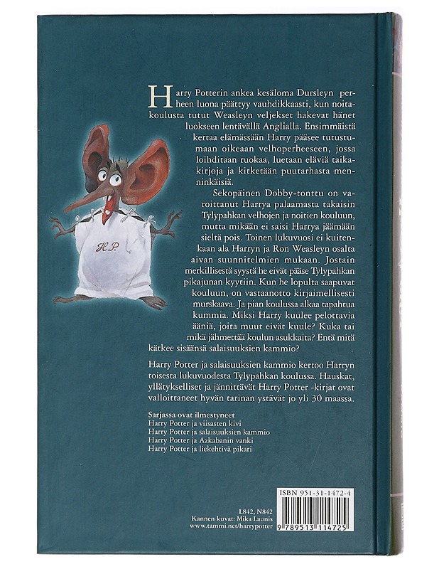 Harry Potter ja salaisuuksien kammio - Rowling, J. K. - Lastenkirjat - 10105472415 - 1