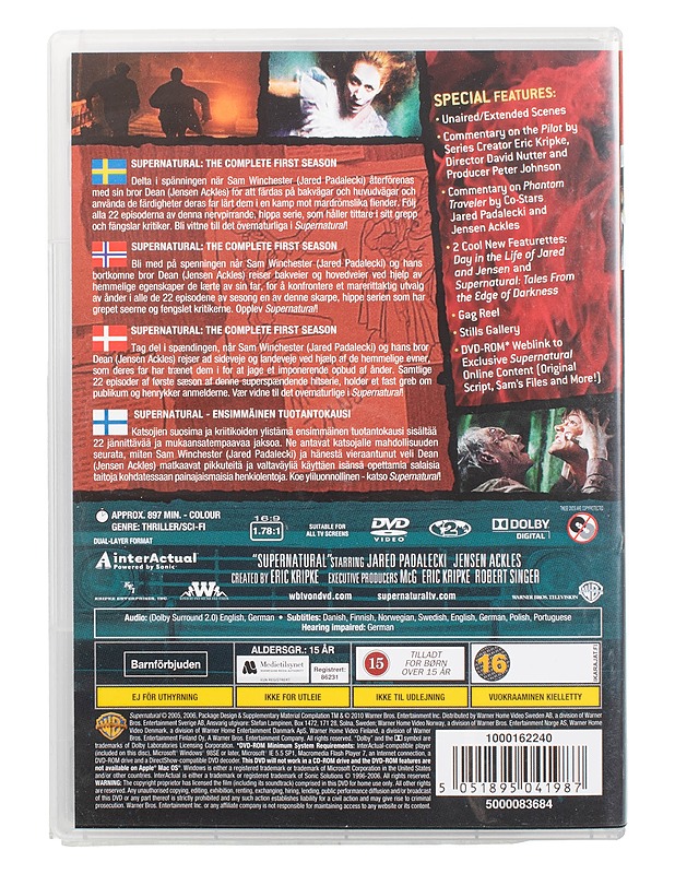 Supernatural: The Complete First Season - DVD - DVD-elokuvat - 10105472531 - 1