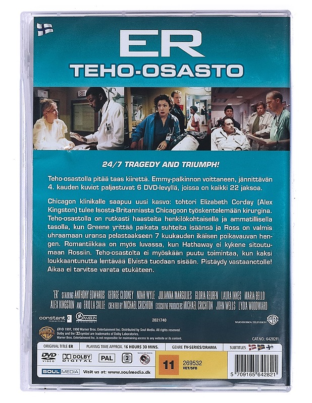ER: Teho-Osasto - Neljäs tuotantokausi - DVD - DVD-elokuvat - 10105472580 - 1