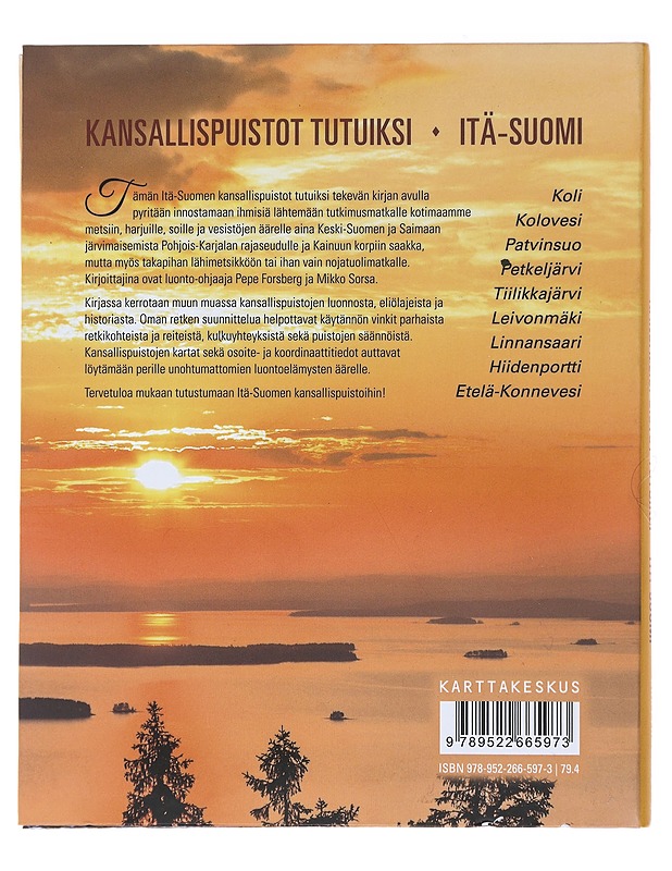 Itä-Suomi : retkeilijän opas - Forsberg, Pepe - Kirja lahjaksi - 10105472598 - 1