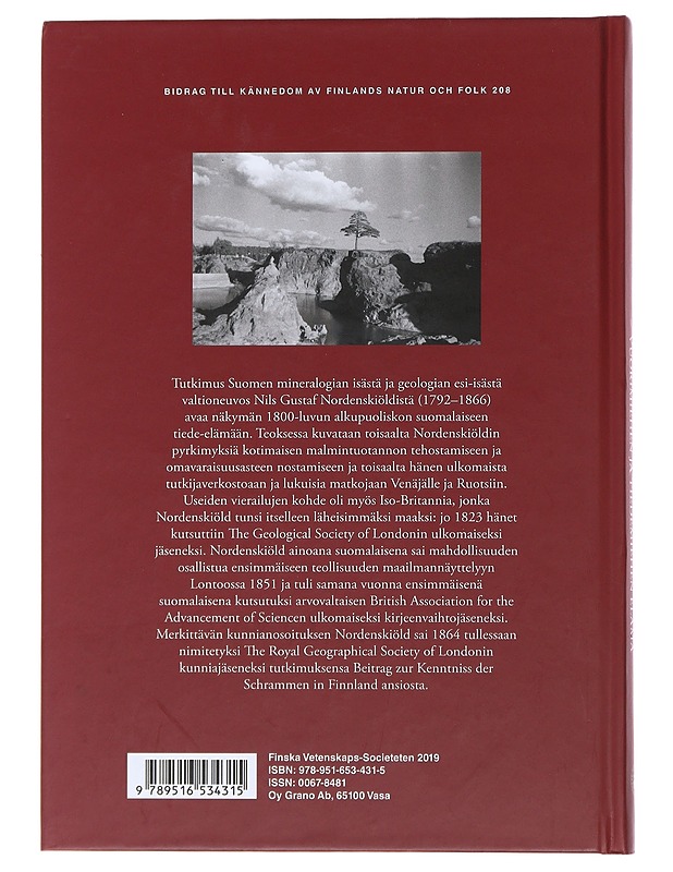 Nils Gustaf Nordenskiöld : vuorimiehen ja tiedemiehen elämä - Kristiina Kalleinen - Elämäkerrat ja muistelmat - 10105472791 - 1