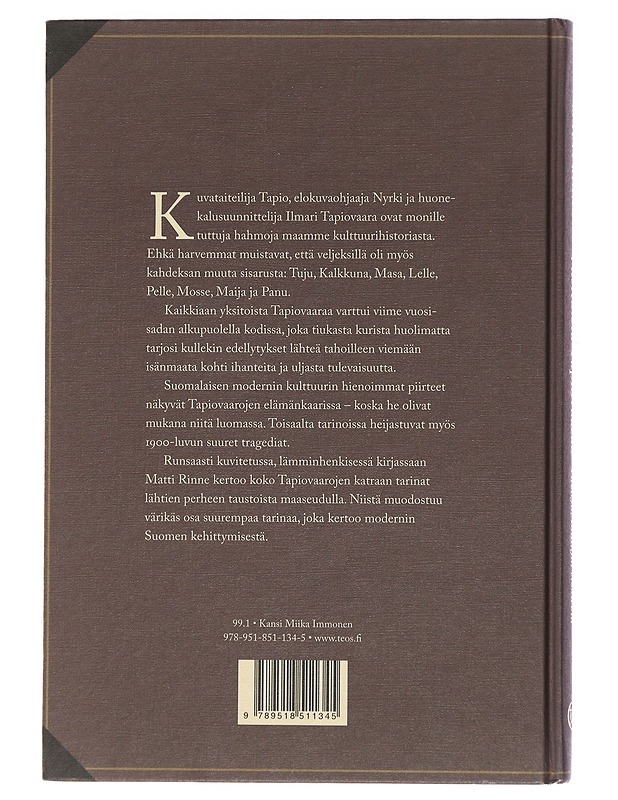 Yksitoista Tapiovaaraa: Tuoleja, tauluja ja elokuvia - Matti Rinne - Elämäkerrat ja muistelmat - 10105472834 - 1