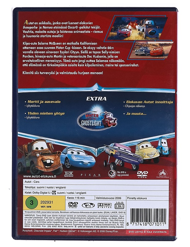 Autot - DVD - DVD-elokuvat - 10105472894 - 1