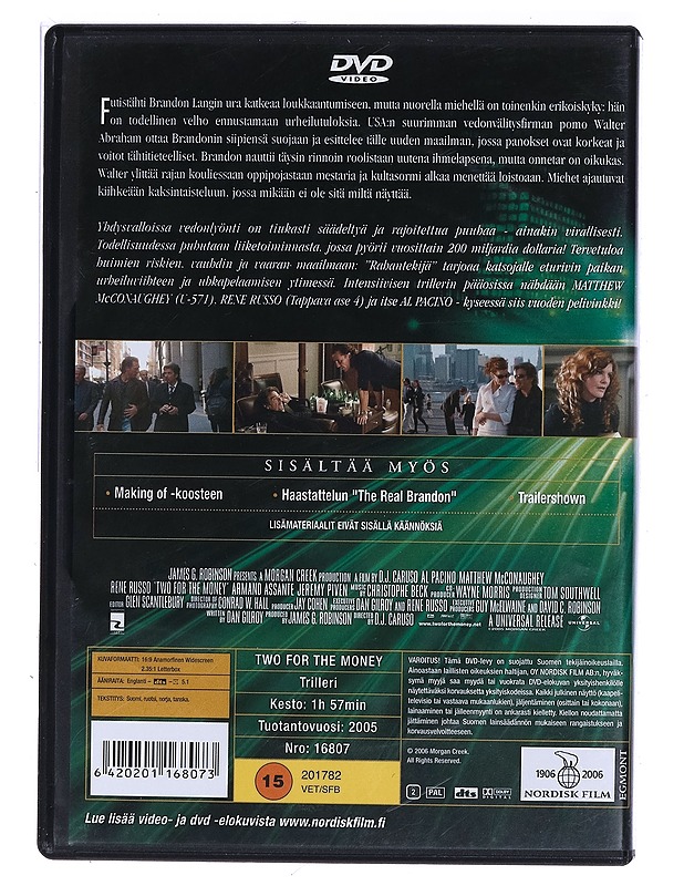 Rahantekijä - DVD - DVD-elokuvat - 10105472919 - 1