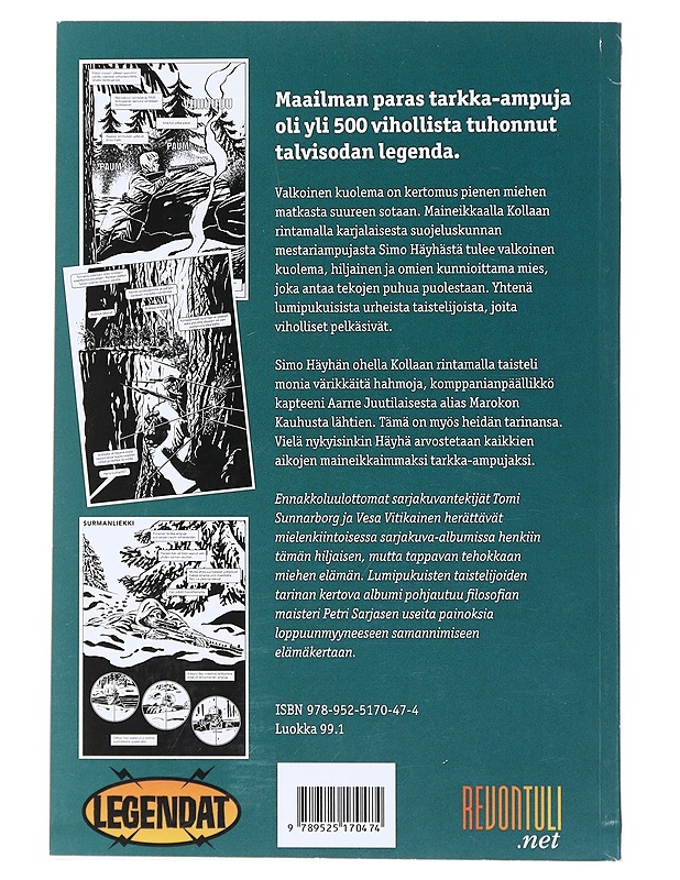 Simo Häyhä : valkoinen kuolema - Sunnarborg, Tomi - Sarjakuvat - 10105472925 - 1