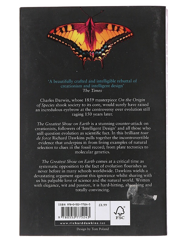 The greatest show on earth : the evidence for evolution - Richard Dawkins - Tietokirjat ja oppaat - 10105472950 - 1