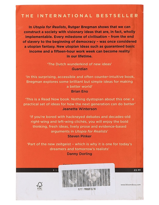 Utopia for realists - Bregman, Rutger - Tietokirjat ja oppaat - 10105472955 - 1