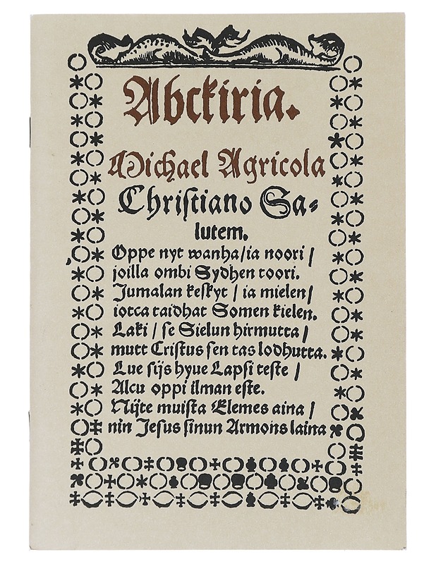 Abckiria - Agricola, Mikael - Historiakirjat - 10105473019 - 0