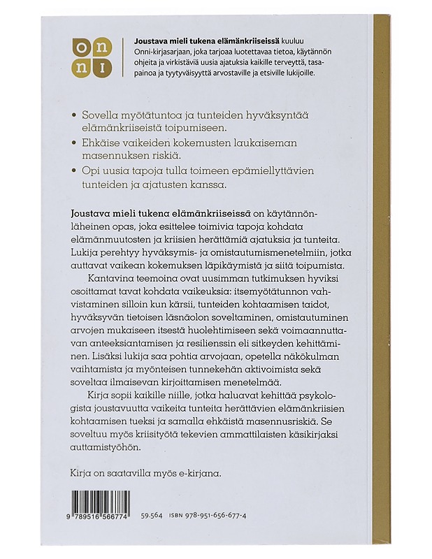 Joustava mieli tukena elämänkriiseissä - Arto Pietikäinen - Tietokirjat ja oppaat - 10105473038 - 1