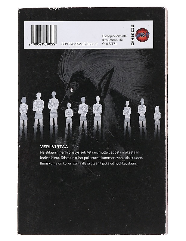 Titaanien sota = Attack on titan. 8 - Isayama, Hajime - Sarjakuvat - 10105473081 - 1