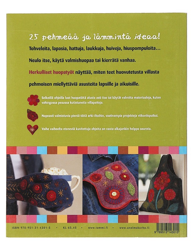 Herkulliset huopatyöt : huovuta, kirjo, applikoi - Searle, Teresa - Käsityökirjat - 10105473082 - 1