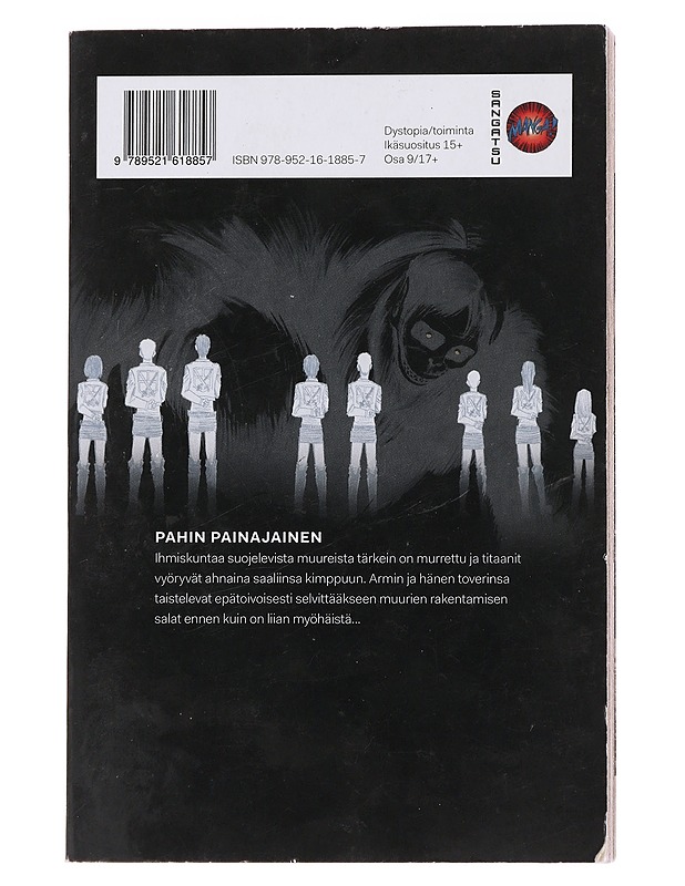 Titaanien sota = Attack on titan. 9 - Isayama, Hajime - Sarjakuvat - 10105473098 - 1