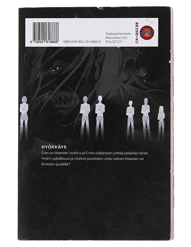 Titaanien sota = Attack on titan. 12 - Isayama, Hajime - Sarjakuvat - 10105473112 - 1