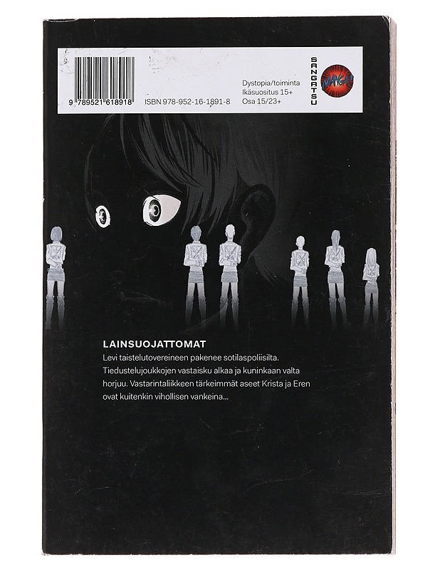 Titaanien sota = Attack on titan. 15 - Isayama, Hajime - Sarjakuvat - 10105473125 - 1