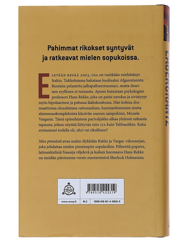 Mies pimeästä - Lagercrantz, David - Jännitys ja dekkarit - 10105473141 - 1