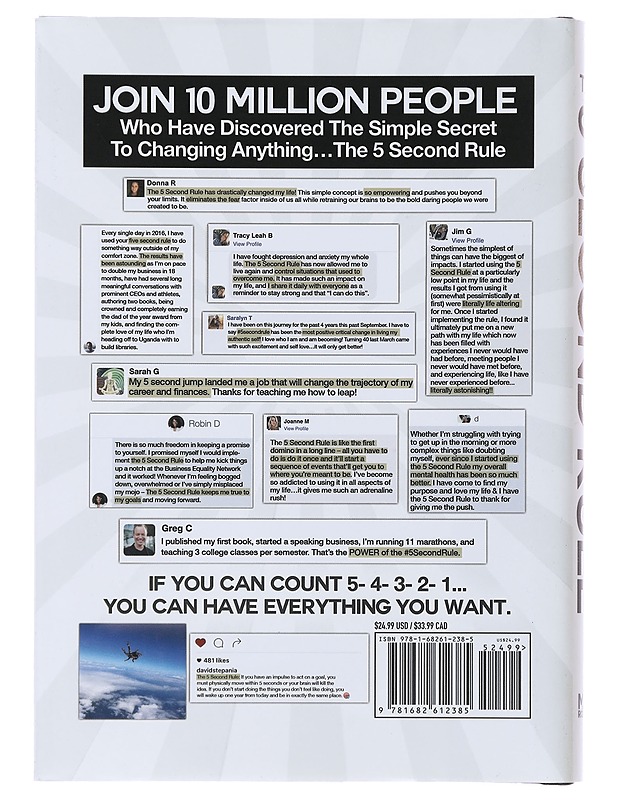 The 5 second rule : transform your life, work, and confidence with everyday courage - Mel Robbins - Hyvinvointikirjat - 10105473210 - 1