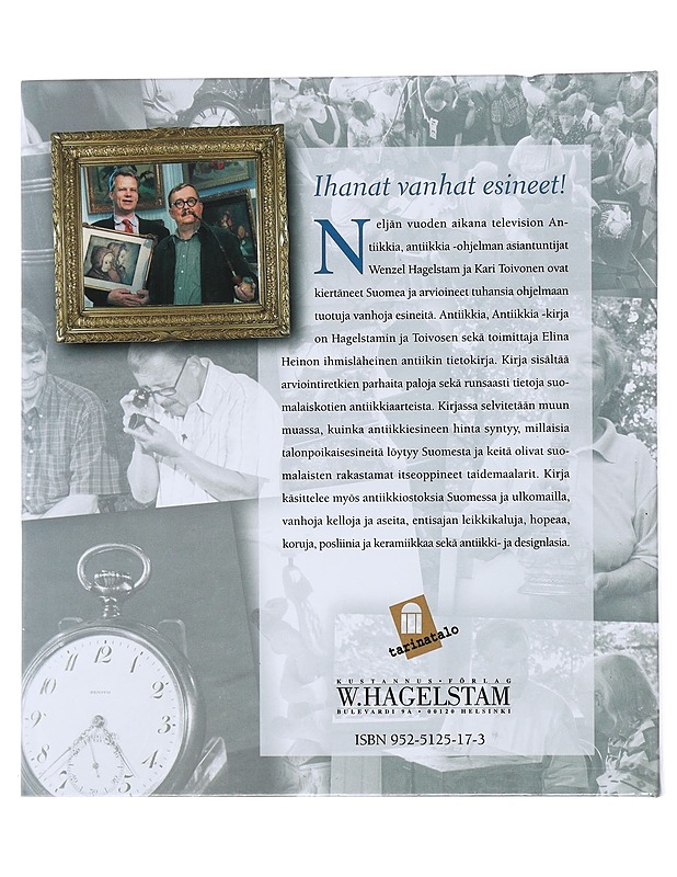 Antiikkia, antiikkia - Hagelstam, Wenzel - Historiakirjat - 10105473224 - 1