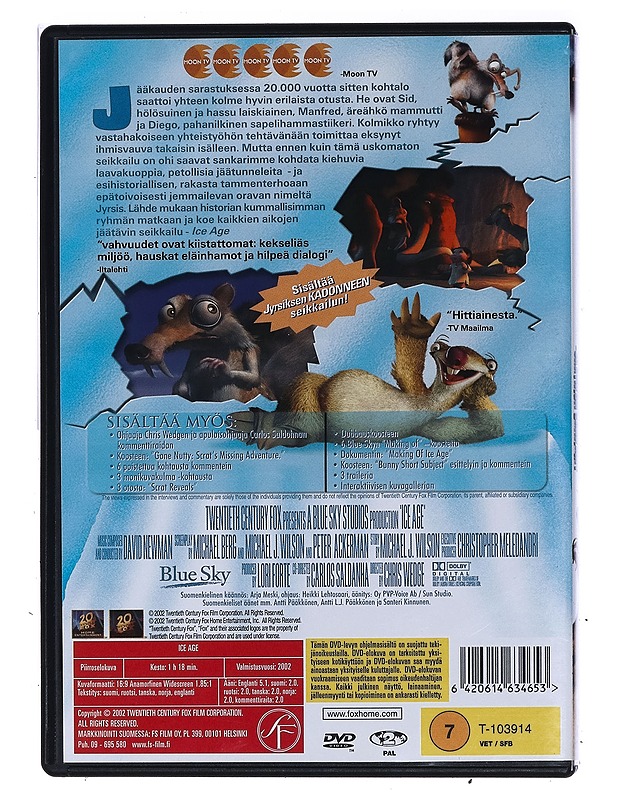 Ice Age - DVD - DVD-elokuvat - 10105473253 - 1