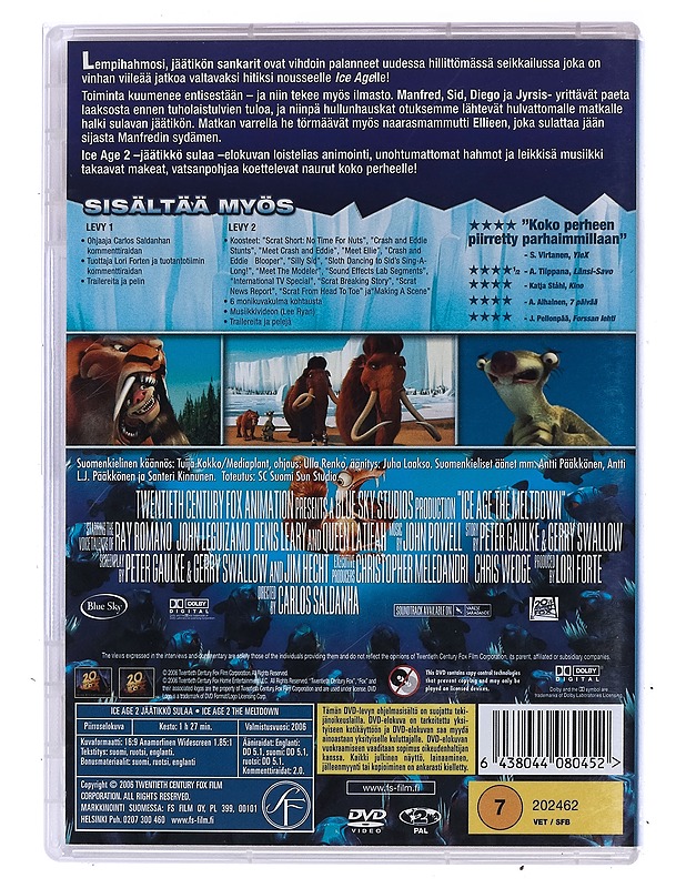 Ice Age 2: Jäätikkö Sulaa - DVD - DVD-elokuvat - 10105473258 - 1
