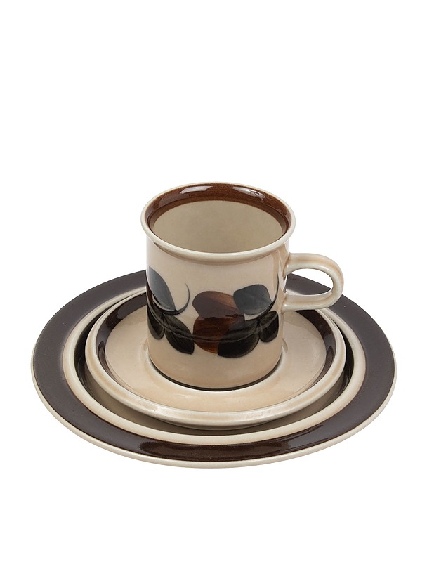 ARABIA Ruija kahvikuppi, alus- ja pullalautanen - Designsuosikit - 10105473315 - 0