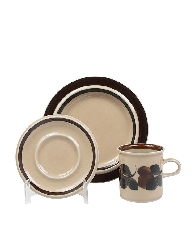 ARABIA Ruija kahvikuppi, alus- ja pullalautanen - Designsuosikit - 10105473315 - 1