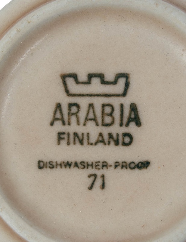 ARABIA Ruija kahvikuppi, alus- ja pullalautanen - Designsuosikit - 10105473315 - 2