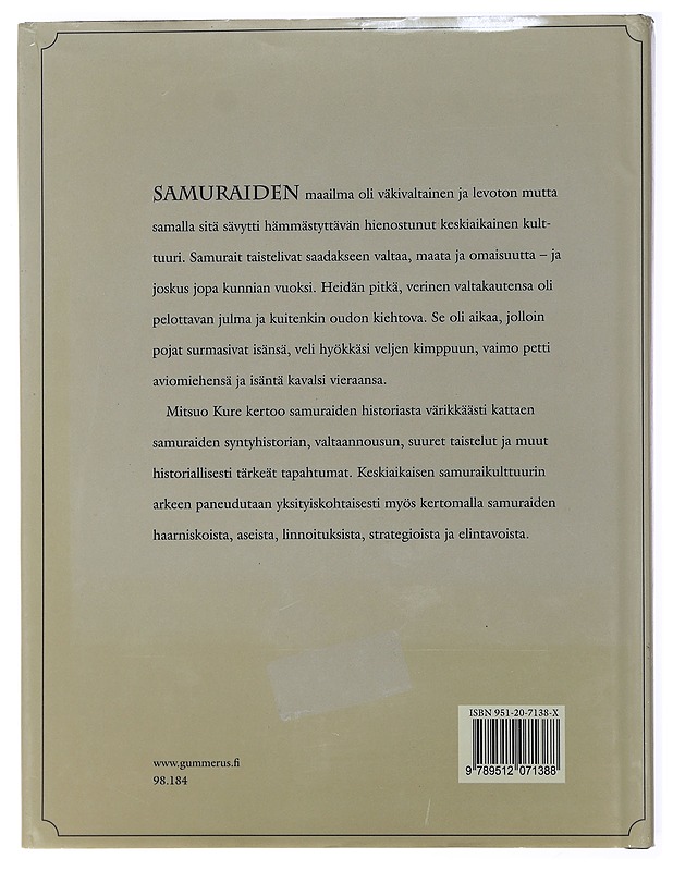 Sotaisat samurait - Kure, Mitsuo - Historiakirjat - 10105473375 - 1