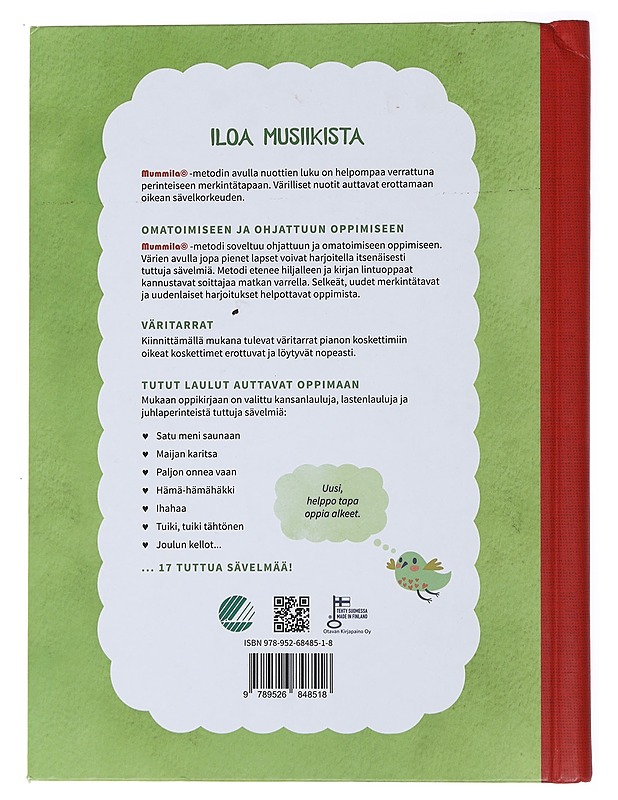 Iloa musiikista : pianonsoiton alkeet värien avulla - Knopman, Terhi - Musiikki- ja elokuvakirjat - 10105473385 - 1