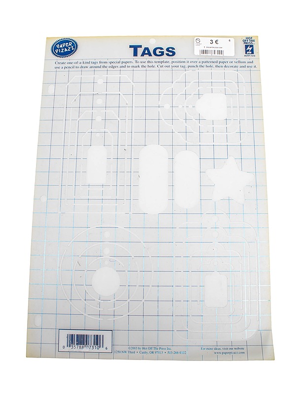 HOT OFF THE PRESS Tags mallinpohja - Askartelu - 10105473397 - 0