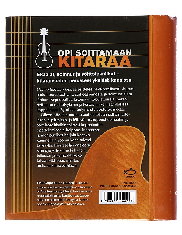 Opi soittamaan kitaraa / aloittelijan opas - Capone, Phil - Musiikki- ja elokuvakirjat - 10105473429 - 1