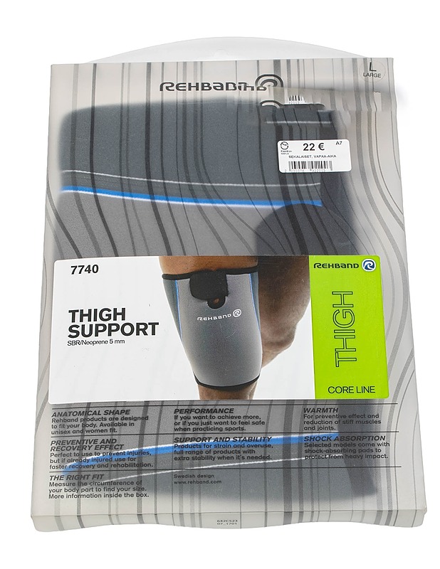 REHBAND 7740 Thigh Support reisituki, L - Urheiluvaatteet ja fanivaatteet - 10105473458 - 0