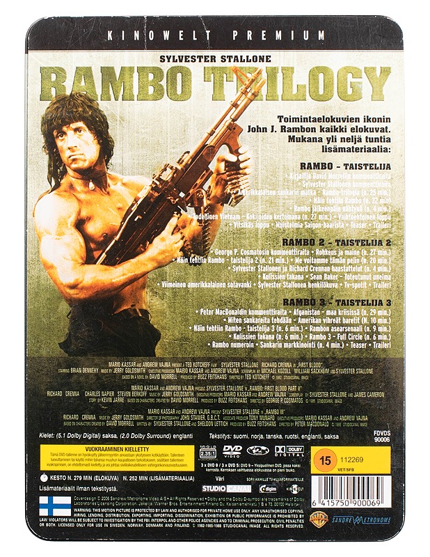 Rambo trilogy - DVD - DVD-elokuvat - 10105473464 - 1