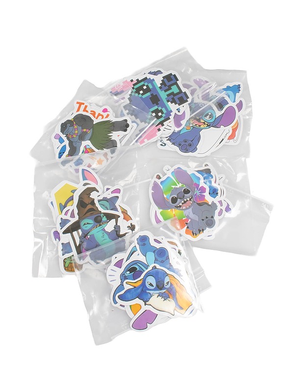 Muotoonleikattuja Stitch tarroja 8kpl/pss - Askartelu - 10105473472 - 0