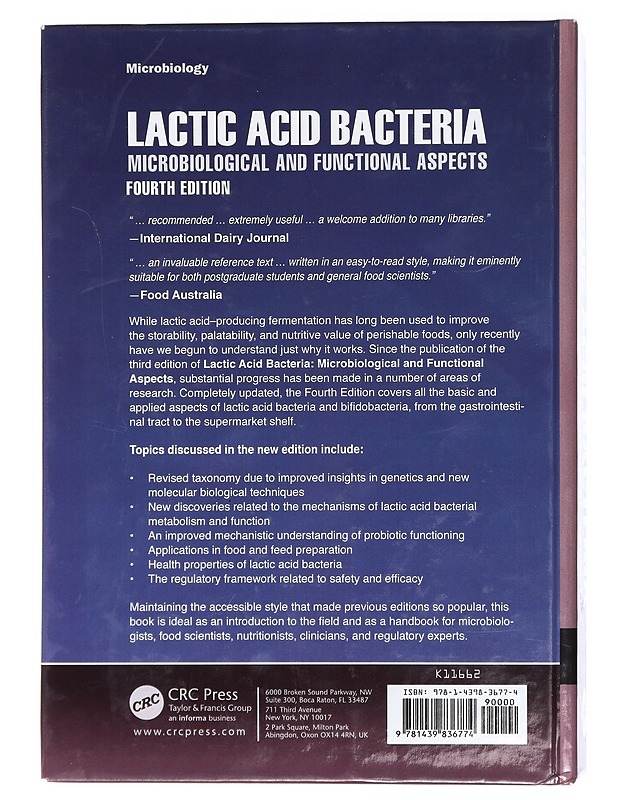 Lactic acid bacteria : microbiological and functional aspects - Salminen, Seppo - Tietokirjat ja oppaat - 10105473572 - 1