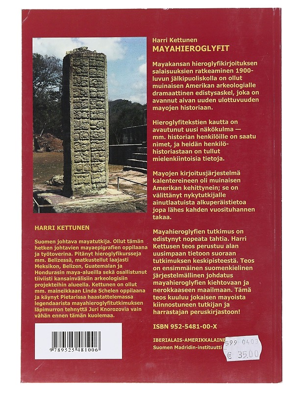 Mayahieroglyfit - Harri Kettunen - Tietokirjat ja oppaat - 10105473573 - 1