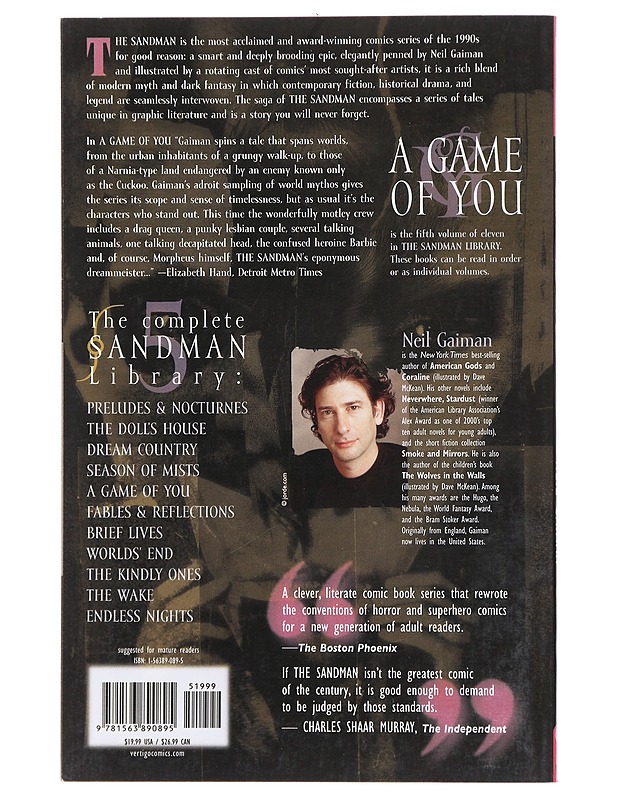 A game of you - Gaiman, Neil - Sarjakuvat - 10105473624 - 1