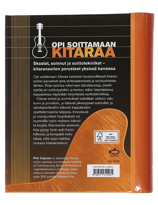 Opi soittamaan kitaraa : aloittelijan opas - Capone, Phil - Musiikki- ja elokuvakirjat - 10105473655 - 1