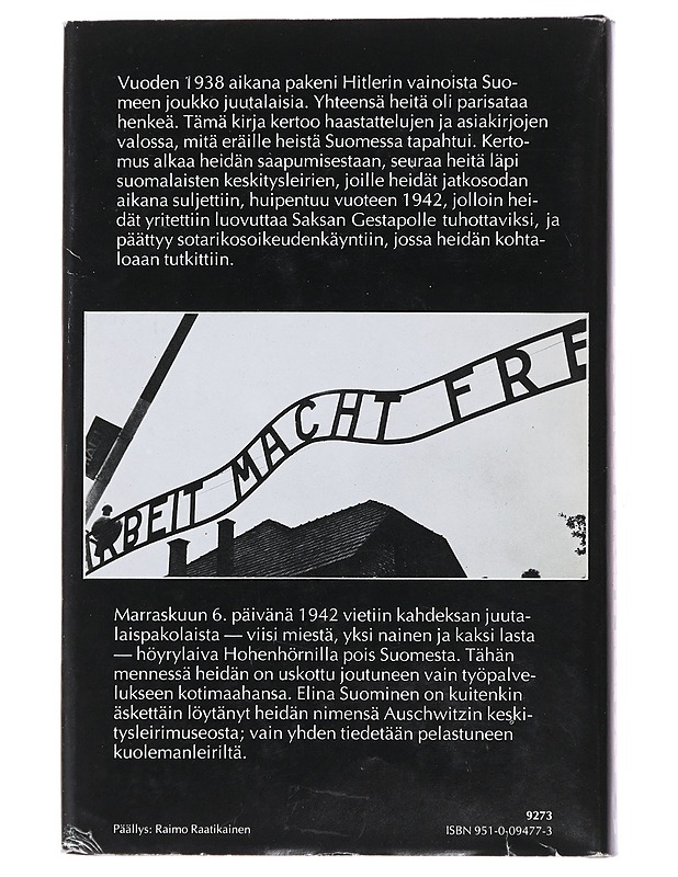 Kuoleman laiva S/S Hohenhörn : juutalaispakolaisten kohtalo Suomessa - Sana, Elina - Historiakirjat - 10105473687 - 1