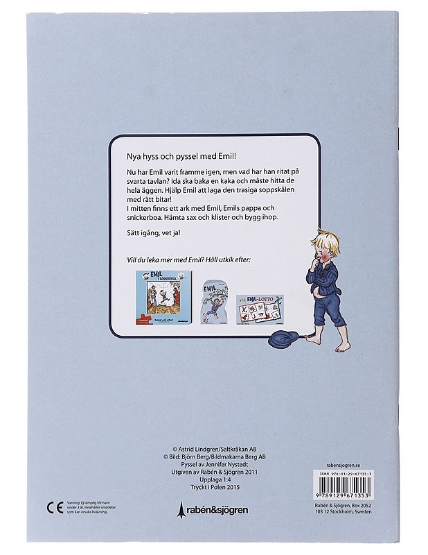 Emil -   Lindgren, Astrid - Lastenkirjat - 10105473726 - 1