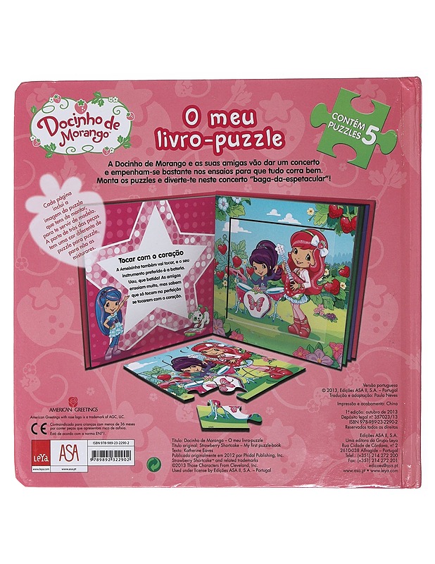 Docinho de Morango - O meu livro-puzzle  - Lastenkirjat - 10105473750 - 1