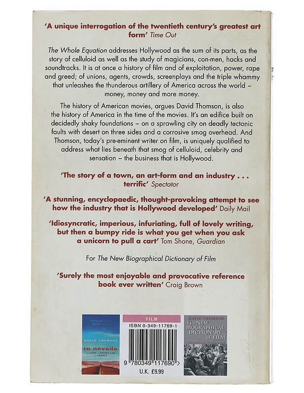 The Whole Equation - David Thomson - Musiikki- ja elokuvakirjat - 10105473833 - 1